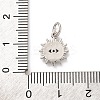 Brass Micro Pave Cubic Zirconia Charms KK-U033-04P-02-3