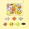 28Pcs 7 Styles Alloy Enamel Connector Charms ENAM-FS0002-69-7