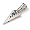 Non-Tarnish 304 Stainless Steel Big Pendants STAS-Z075-20AS-2