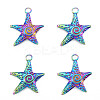 Ion Plating(IP) 201 Stainless Steel Pendants LS-STAS-N098-230M-2
