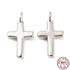 Rhodium Plated 925 Sterling Silver Charms X-STER-Q190-07P-1