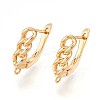Brass Hoop Earring Finding KK-N261-41G-1