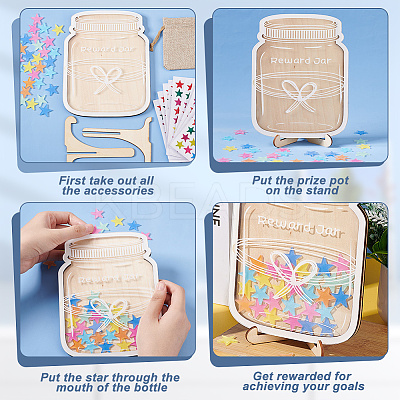 Star Wooden Personalized Reward Jars ODIS-OC0001-74-1