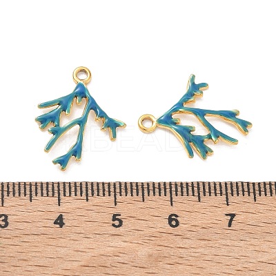 304 Stainless Steel Enamel Pendants STAS-Q119-12G-01-1
