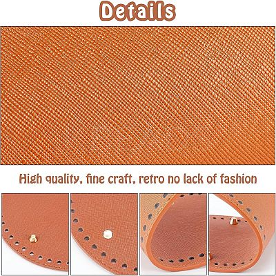 4 Pcs 4 Styles PU Leather Bottom FIND-CA0002-15-1