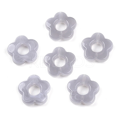 Gradient Color Transparent Acrylic Beads OACR-N137-49O-1