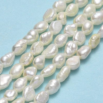 Natural Cultured Freshwater Pearl Beads Strands PEAR-A005-16-1