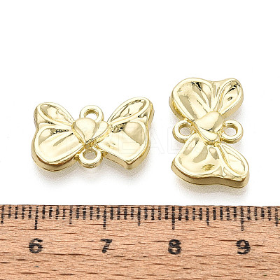 Alloy Bowknot Links Connector Charms PALLOY-T091-35G-1