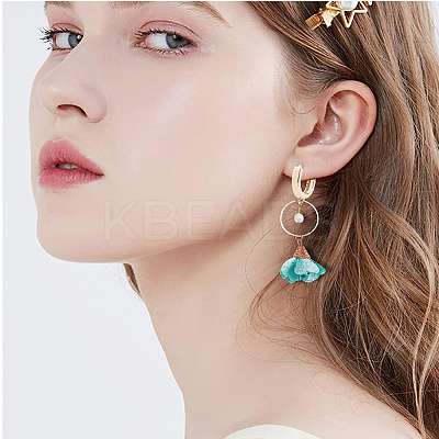24Pcs 4 Style Rack Plating Eco-friendly Brass Huggie Hoop Earring Findings KK-FH0006-62-1