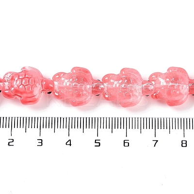 Transparent Glass Enamel Beads Strands GLAA-B021-06H-1