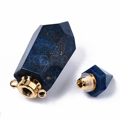 Faceted Natural Lapis Lazuli Pendants G-T131-15B-1