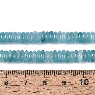 Dyed Natural White Jade Beads Strands G-T142-6mm-05F-1