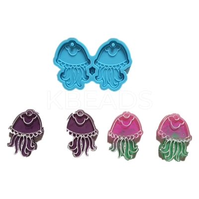 Jellyfish Shape Pendant Silicone Molds DIY-M034-05-1