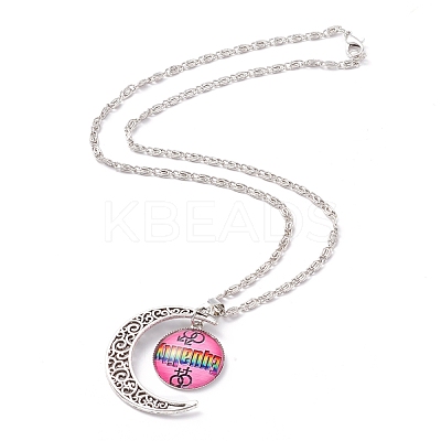 Rainbow Pride Necklace NJEW-F291-01B-1