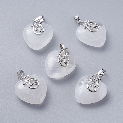 Natural Quartz Crystal Pendants G-G807-C05-1