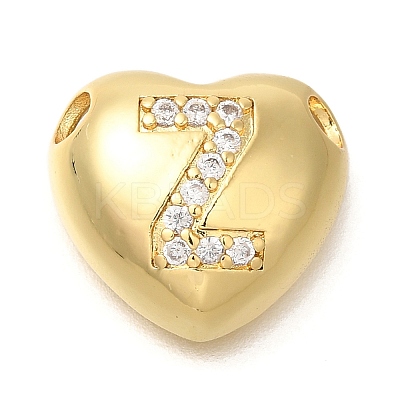 Rack Plating Brass Micro Pave Cubic Zirconia Pendants KK-I722-04G-Z-1