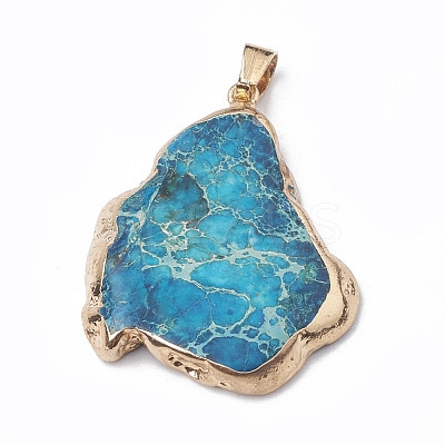 Natural Regalite/Imperial Jasper/Sea Sediment Jasper Pendants X-G-T104-04E-1