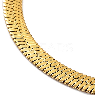 304 Stainless Steel Herringbone Chain Necklaces NJEW-P282-07G-1