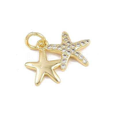 Brass Micro Pave Cubic Zirconia Pendants KK-A269-02D-G-1