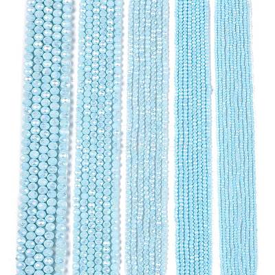 Electroplate Glass Beads Strands EGLA-A044-P3mm-B06-1
