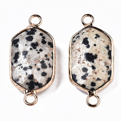Natural Dalmatian Jasper Links Connectors G-S359-276B-1