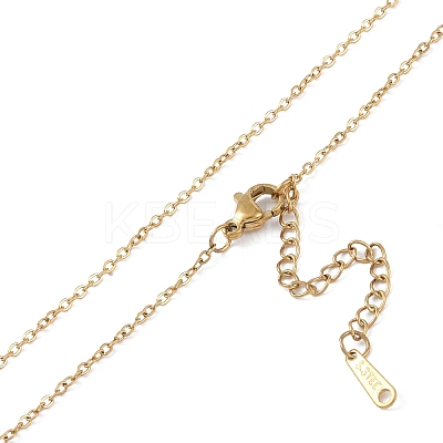 201 Stainless Steel Cable Chain Necklaces NJEW-P309-20G-1