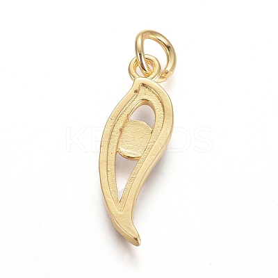 Golden Plated Brass Pendants KK-L190-007C-1