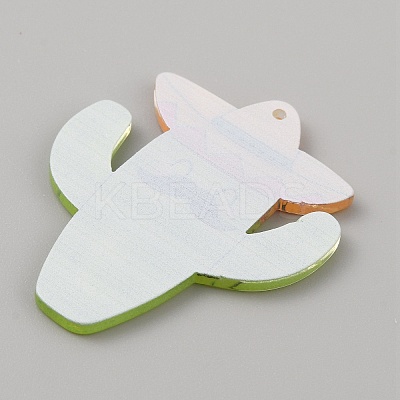 Carnival Themed Opaque Printed Acrylic Pendants SACR-WH0008-015F-1