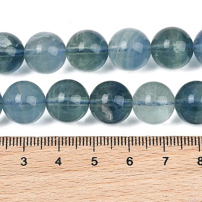 Natural Blue Fluorite Beads Strands GG-CBAF158-12mm-1