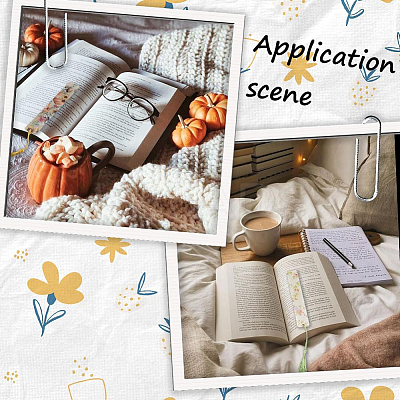 DIY Bookmark Making Kits. with Transparent Acrylic & Polyester Tassel Decoration DIY-SP0001-92A-1
