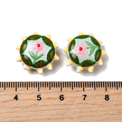 Baking Paint Glass Enamel Beads LAMP-K039-34D-1