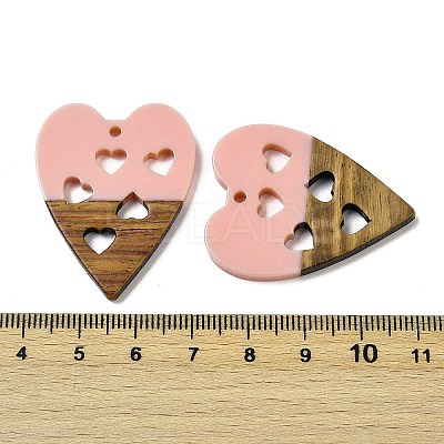 Resin and Walnut Pendants WOOD-I013-03C-1