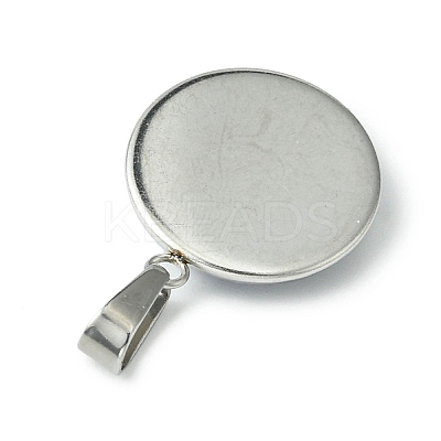 Stainless Steel Pave Resin Pendants PALLOY-JF02401-1