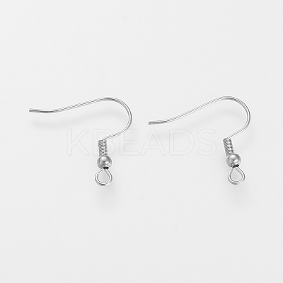 Tarnish Resistant 304 Stainless Steel Earring Hooks X-STAS-S066-11-1
