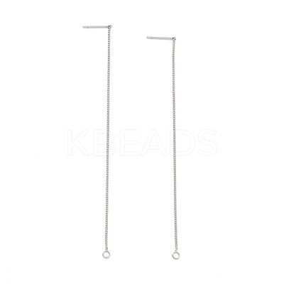 Non-Tarnish 304 Stainless Steel Stud Earring Finding STAS-E161-07P-1