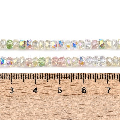 Electroplate Glass Beads Strands EGLA-B011-04A-04-1
