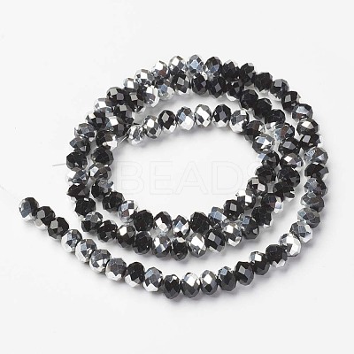 Electroplate Transparent Glass Beads Strands LS-EGLA-A034-T8mm-M01-1
