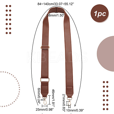 Imitation Leather Adjustable Wide Bag Handles FIND-WH0126-323A-1