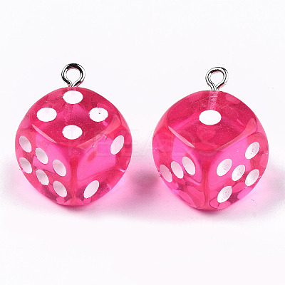 Transparent Epoxy Resin Pendants CRES-N025-12A-A04-1