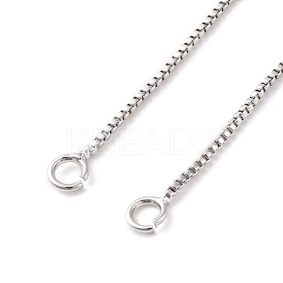0.9MM Brass Box Chain Necklaces Making NJEW-D302-74P-1