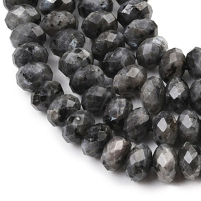Natural Larvikite Beads Strands G-C259-A45-5x8mm-1