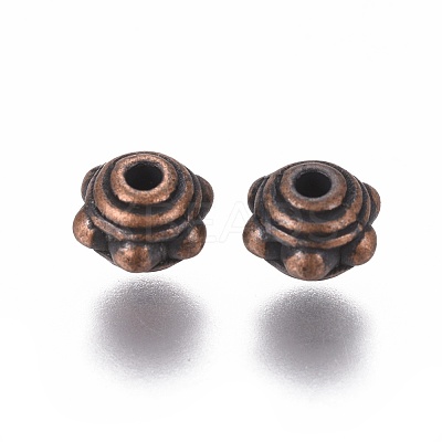 Tibetan Style Alloy Spacer Beads LS-RLF1017Y-1