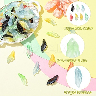 100Pcs Transparent Glass Pendants GLAA-CJ0002-63-1
