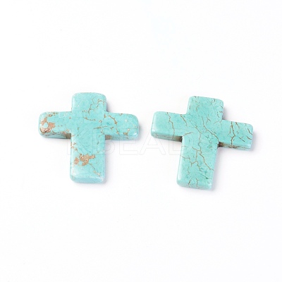 Natural Howlite Cabochons TURQ-L031-031C-1