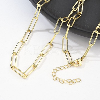 Unisex Brass Cable Chains Necklaces CHC-D025-02G-1