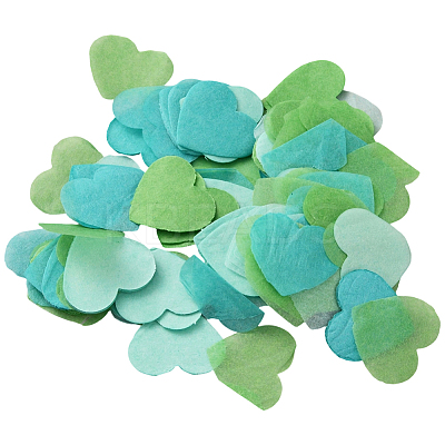 5 Bags Paper Heart Confetti AJEW-CP0011-74A-1