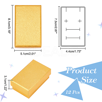 Rectangle Cardboard Paper Jewelry Set Boxes LS-CON-WH0098-08A-1