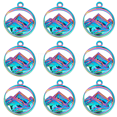 201 Stainless Steel Pendants STAS-CN0001-33-1