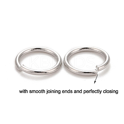Brass Open Jump Rings KK-M165-9mm-01P-NR-1