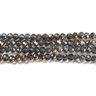 Electroplate Glass Beads Strands EGLA-A034-T6mm-J16-1